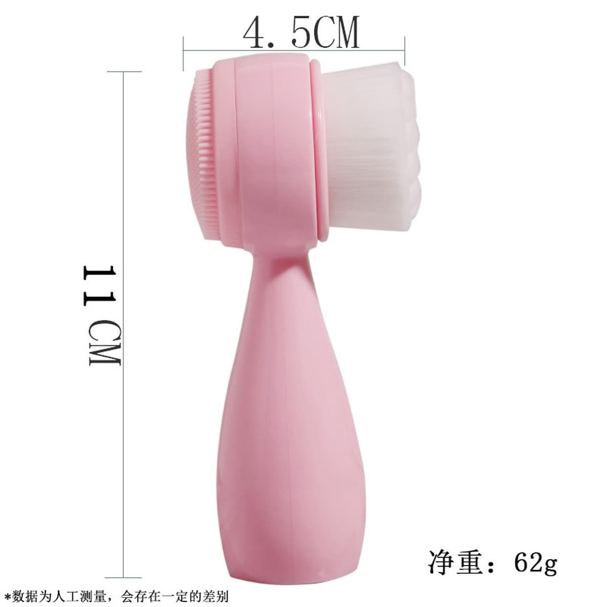 Щетка мягких волос ручная очищая силиконовая лицевая щетка Чистка очищающего средства красоты Инструменты красоты Ручка АБС