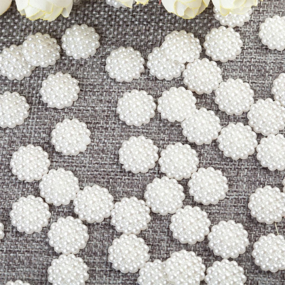 Плоская нижняя половина без отверстия Полукруг из АБС-пластика, имитация жемчуга, Защита окружающей среды, износостойкие...