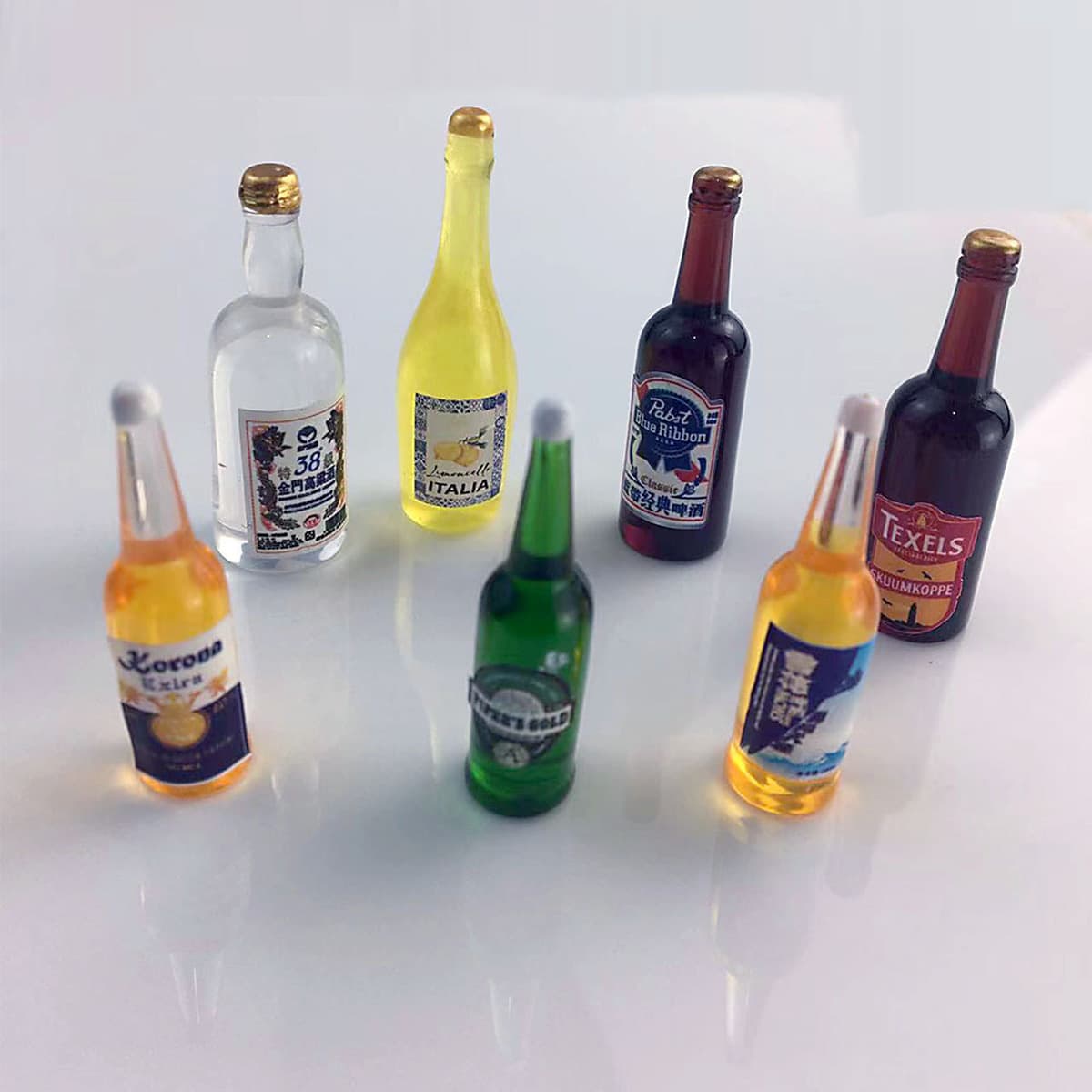 Миниатюрный мини-пивной Разливное пиво имитация смолы трехмерная маленькая бутылка DIY Чехол для мобильного телефона...