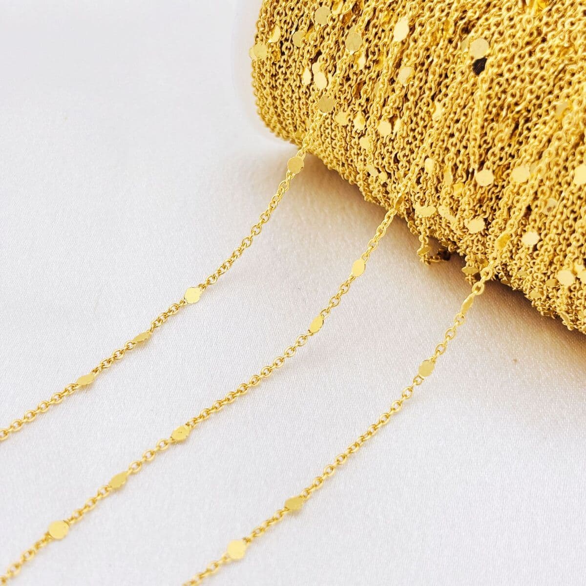 Материалы для рукоделия: аксессуары для украшений, пайетки из чистой меди, не выцветающие, 1,5 мм, для нейл-арта, мелкая...