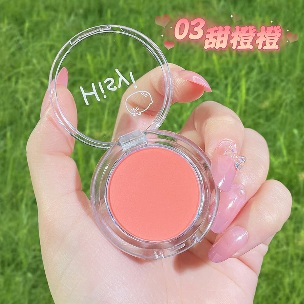 HISYI Монохромные Румяна Белая матовая Косметика Vigor Girl Голая макияж Натуральный аромат Монохромная Румяна Тарелка