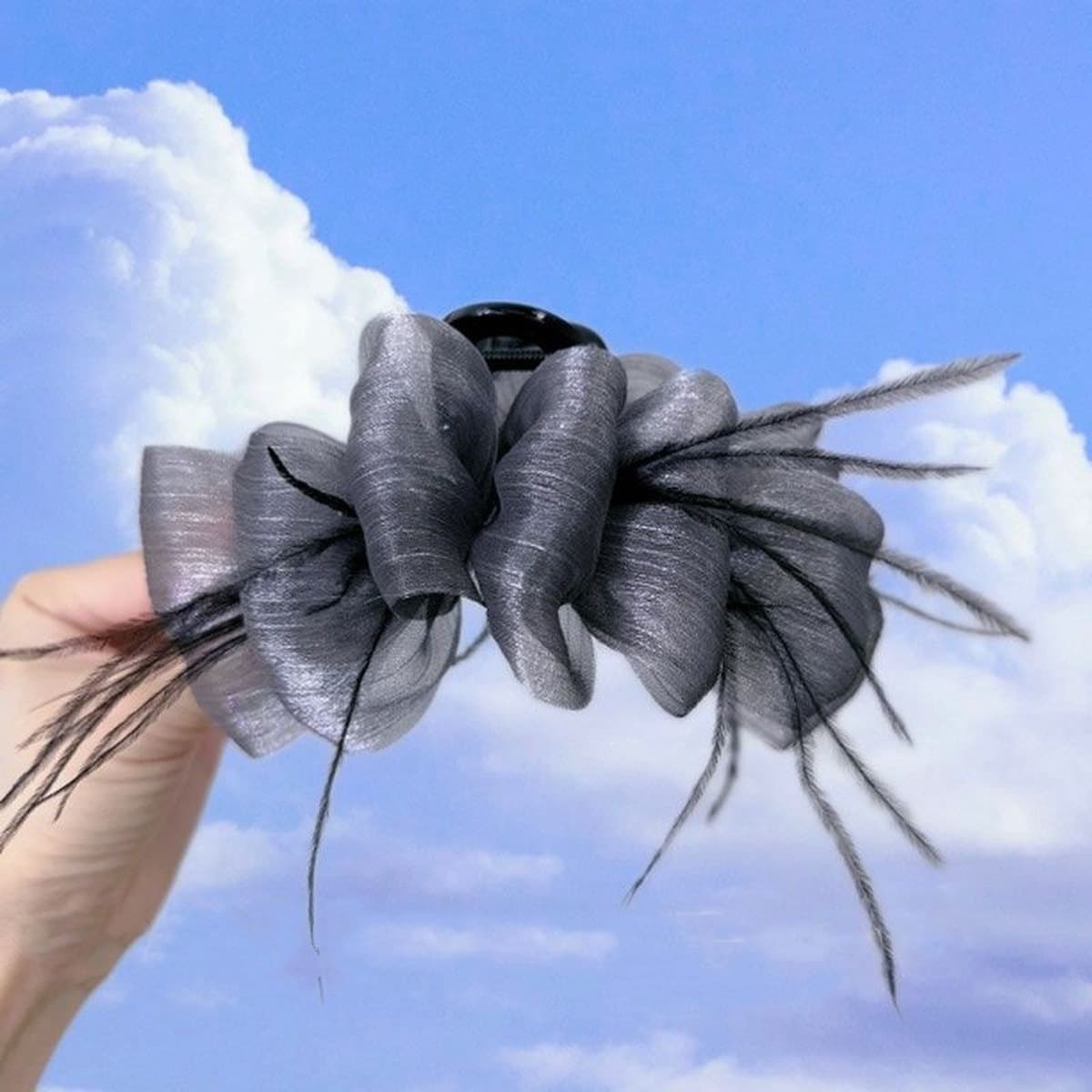 Трансграничная ткань с высокой ценностью перья заколки для волос