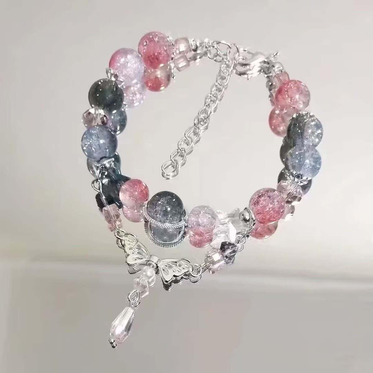 Браслет-бабочка в стиле рисования чернилами из Цзяннань, мечтательный и мистический, модный и креативный, дорогой браслет...