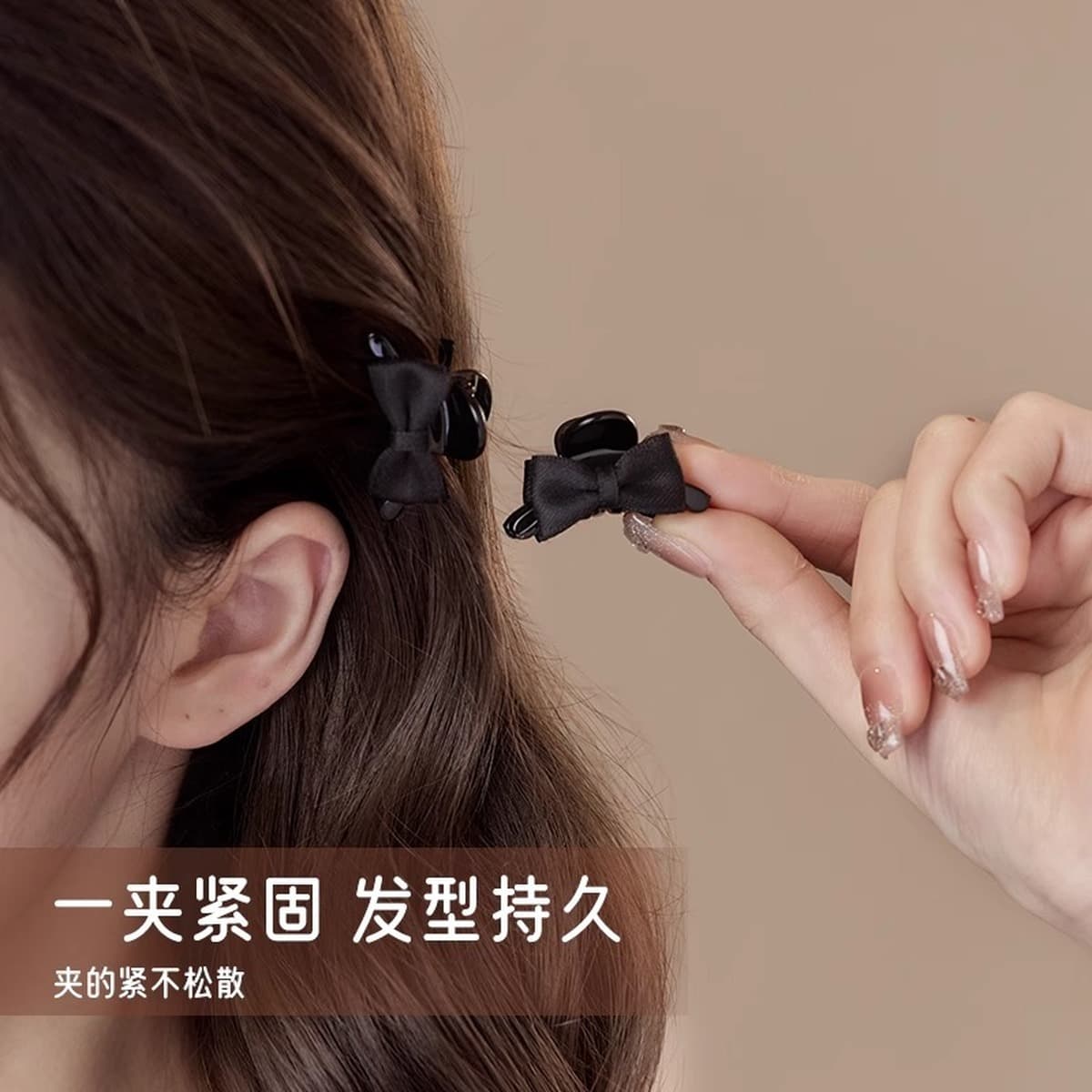 Изысканный мини-зажим с бантом для женщин, новинка 2025 года, высококачественный боковой зажим для челки, аксессуары для...