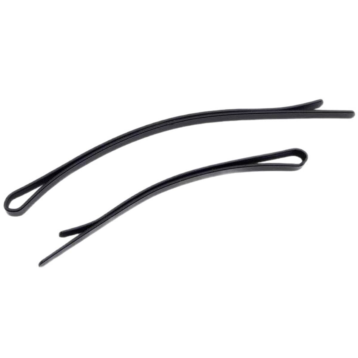 Большая черная заколка для женщин, изогнутая толстая маленькая черная заколка, стальная заколка для взрослых, заколка для...