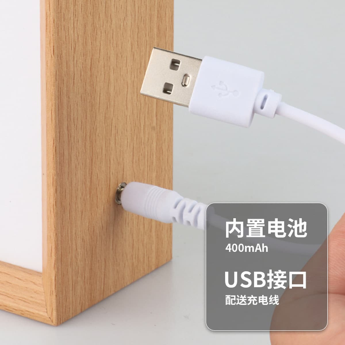 Квадратная фоторамка Ночник Деревянная фоторамка Атмосфера Свет Новое украшение дома Украшения Подарок на день рождения...