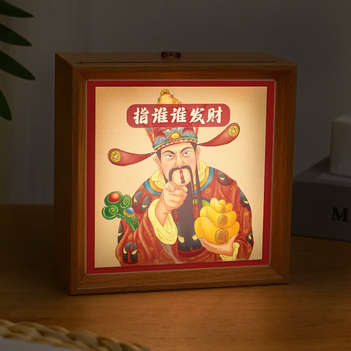 Квадратная фоторамка Ночник Деревянная фоторамка Атмосфера Свет Новое украшение дома Украшения Подарок на день рождения...