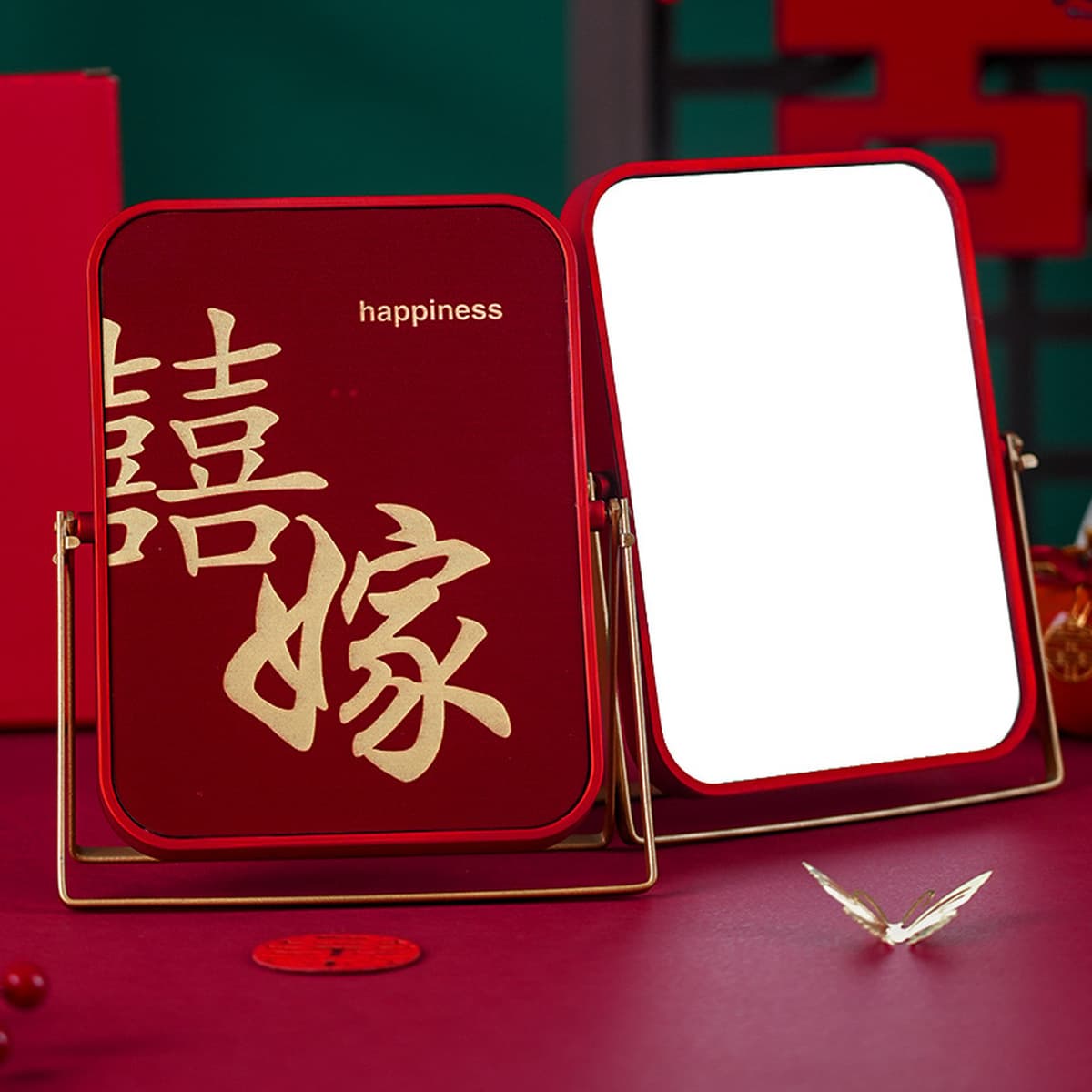 Свадебный приданый макияж зеркало