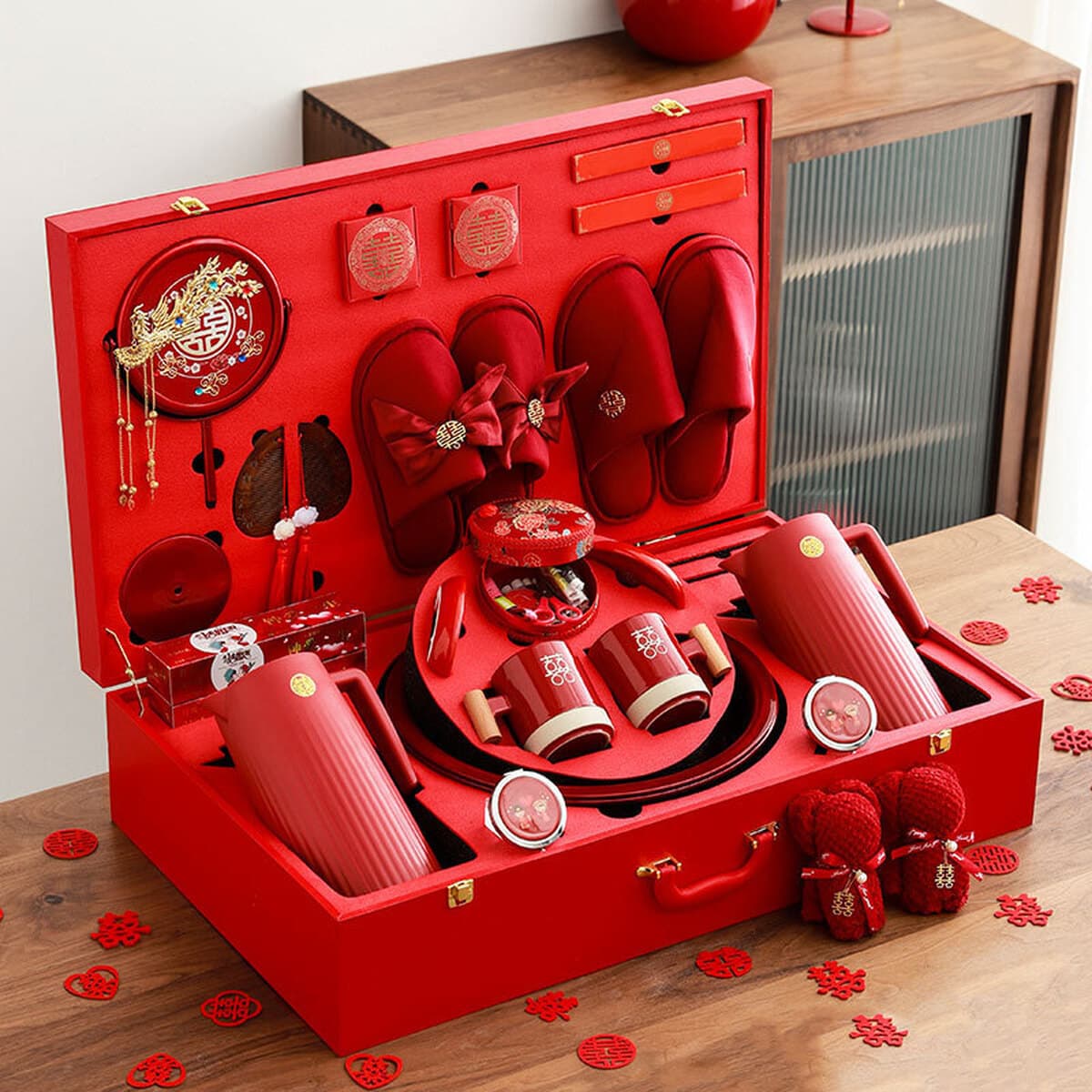 Полный набор свадебных принадлежностей, комплект для приданого, свадебные торжества, новый свадебный подарок невесте,...