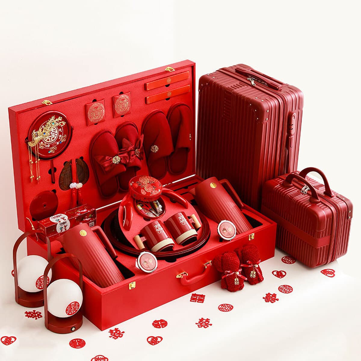 Полный набор свадебных принадлежностей, комплект для приданого, свадебные торжества, новый свадебный подарок невесте,...