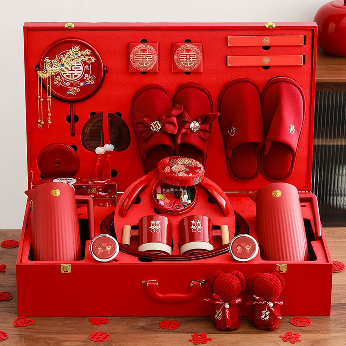 Полный набор свадебных принадлежностей, комплект для приданого, свадебные торжества, новый свадебный подарок невесте,...