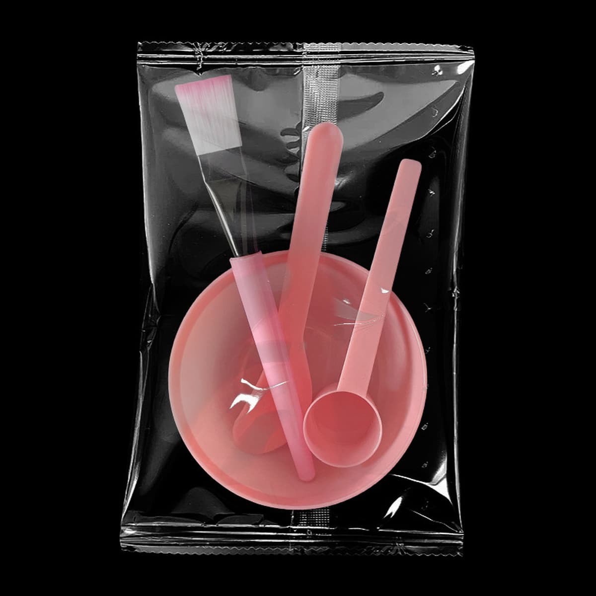 Набор одноразовых инструментов для салонов красоты: маска, чаша, палочка, ложка, кисть. Оптом, индивидуальная упаковка.