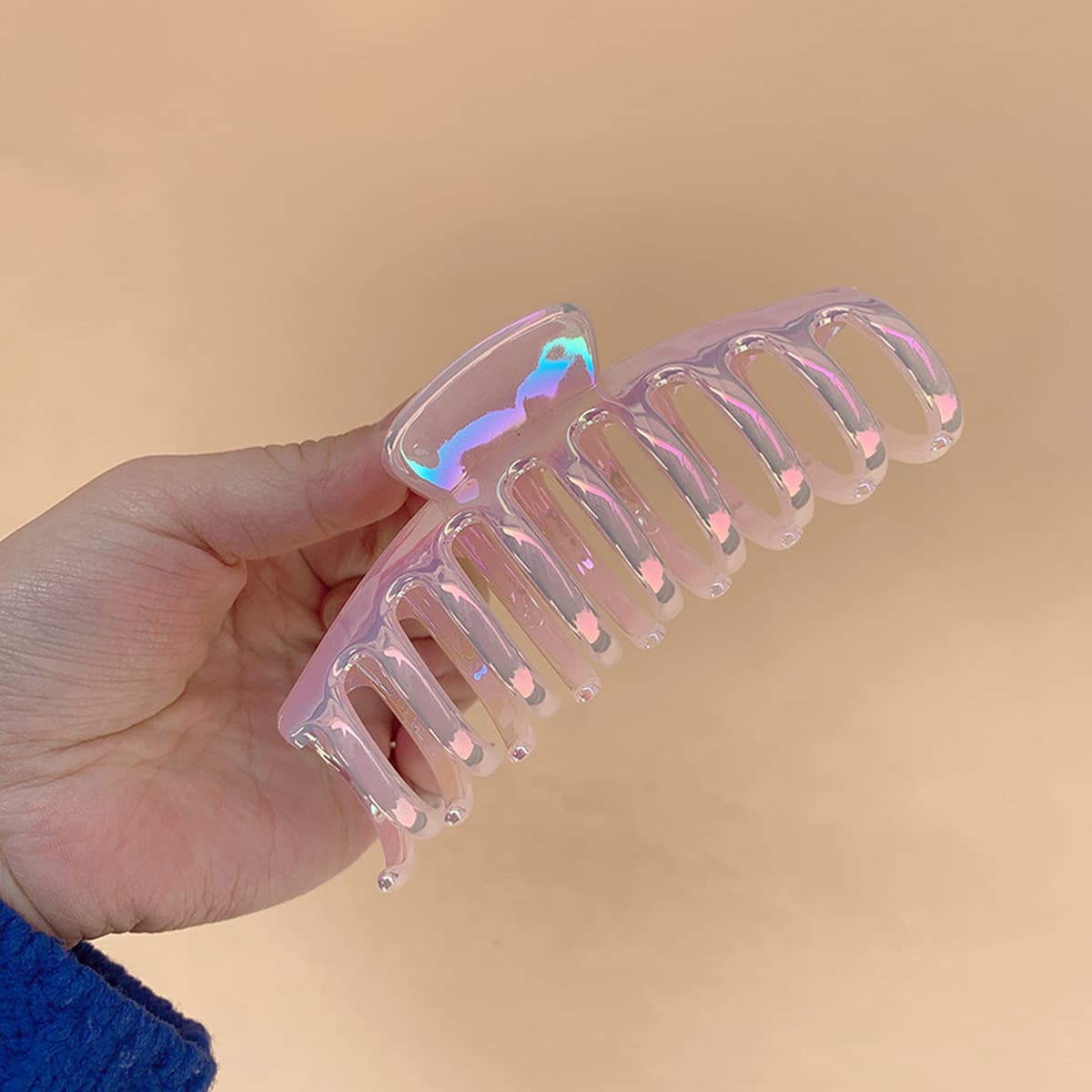 Южная Корея ins Красивый перламутровый цвет Пластиковая шпилька Захват для волос Элегантный красивый Фантастический цветной...