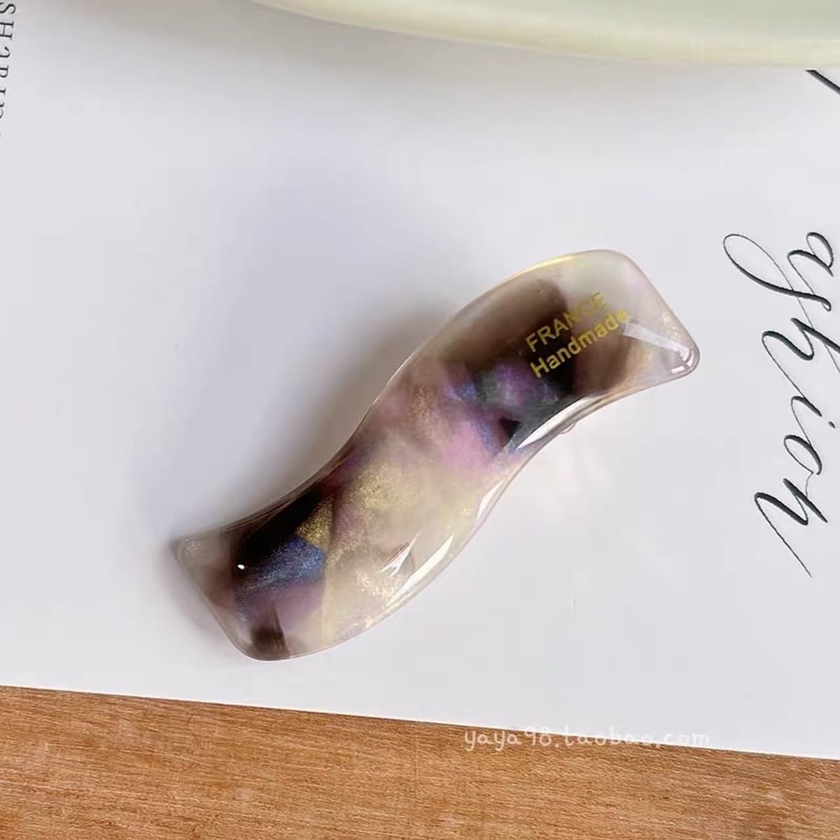 Высококачественный зажим с волнистыми краями ~ Корейский французский зажим «утконос» золотого стандарта, зажим для челки,...