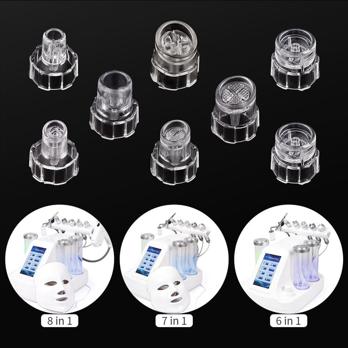 Резиновые кольца для насадок для микропузырьковых процедур, сменные насадки для кислородно-водородных аппаратов, оптовая...