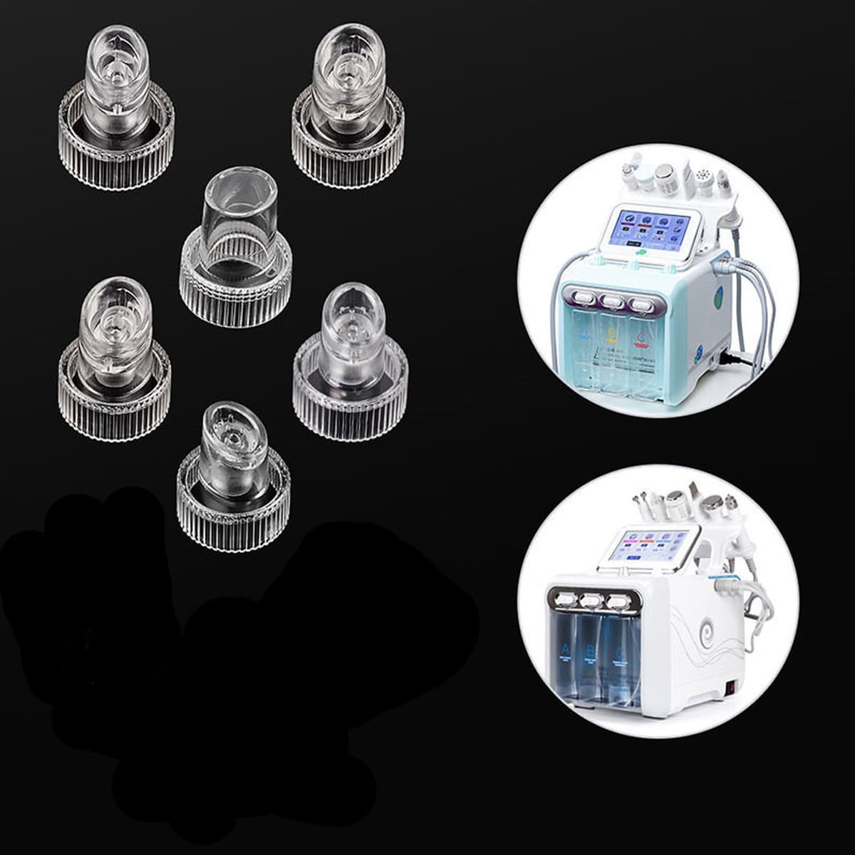 Резиновые кольца для насадок для микропузырьковых процедур, сменные насадки для кислородно-водородных аппаратов, оптовая...