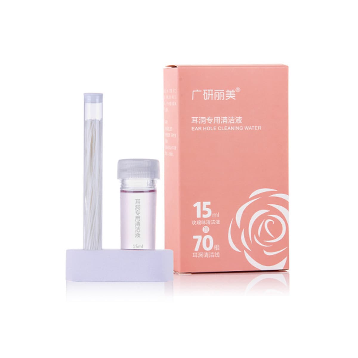 Guang Yan Li Mei Линия для чистки ушных отверстий Рассеивает запах Антиблокирующее мытье ушей Артефакт Линия ушных отверстий...
