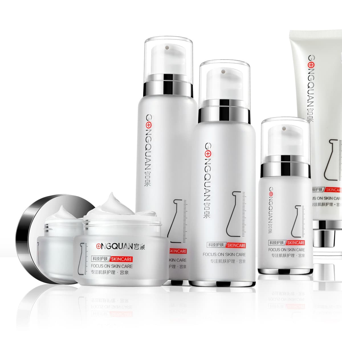 Gongquan Медицинские косметические средства по уходу за кожей костюм Салон красоты Линия по уходу за кожей Увлажняющая и...