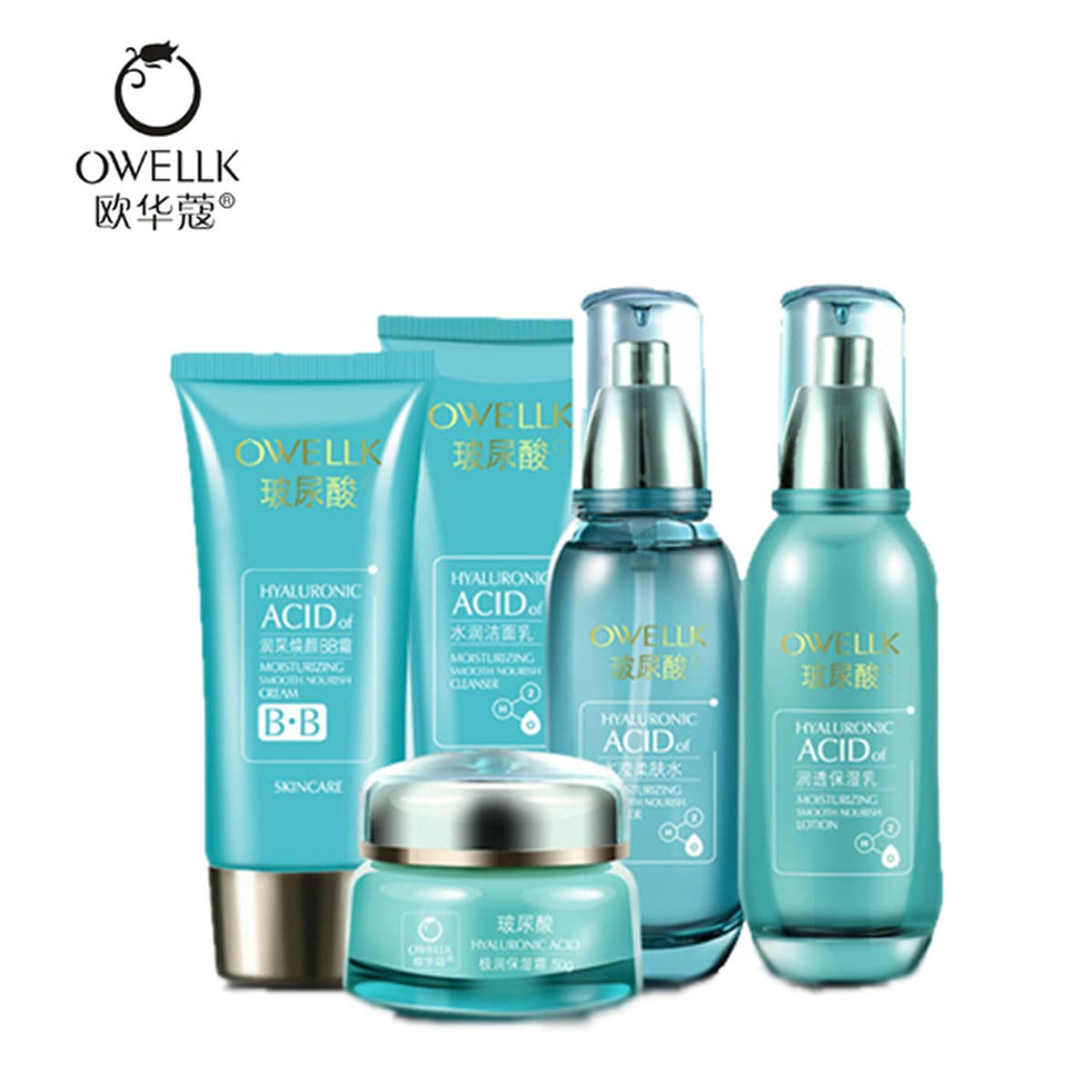 Набор для ухода за кожей Ouhua Kou: Увлажняющая эссенция с гиалуроновой кислотой для лица, профессиональный уход для салонов...