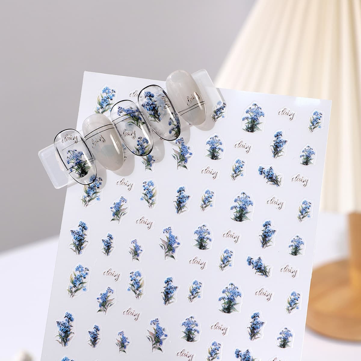 Роза Маникюр японские наклейки супер хорошие кружевные наклейки окрашены синей розой серии ногтей ювелирные изделия