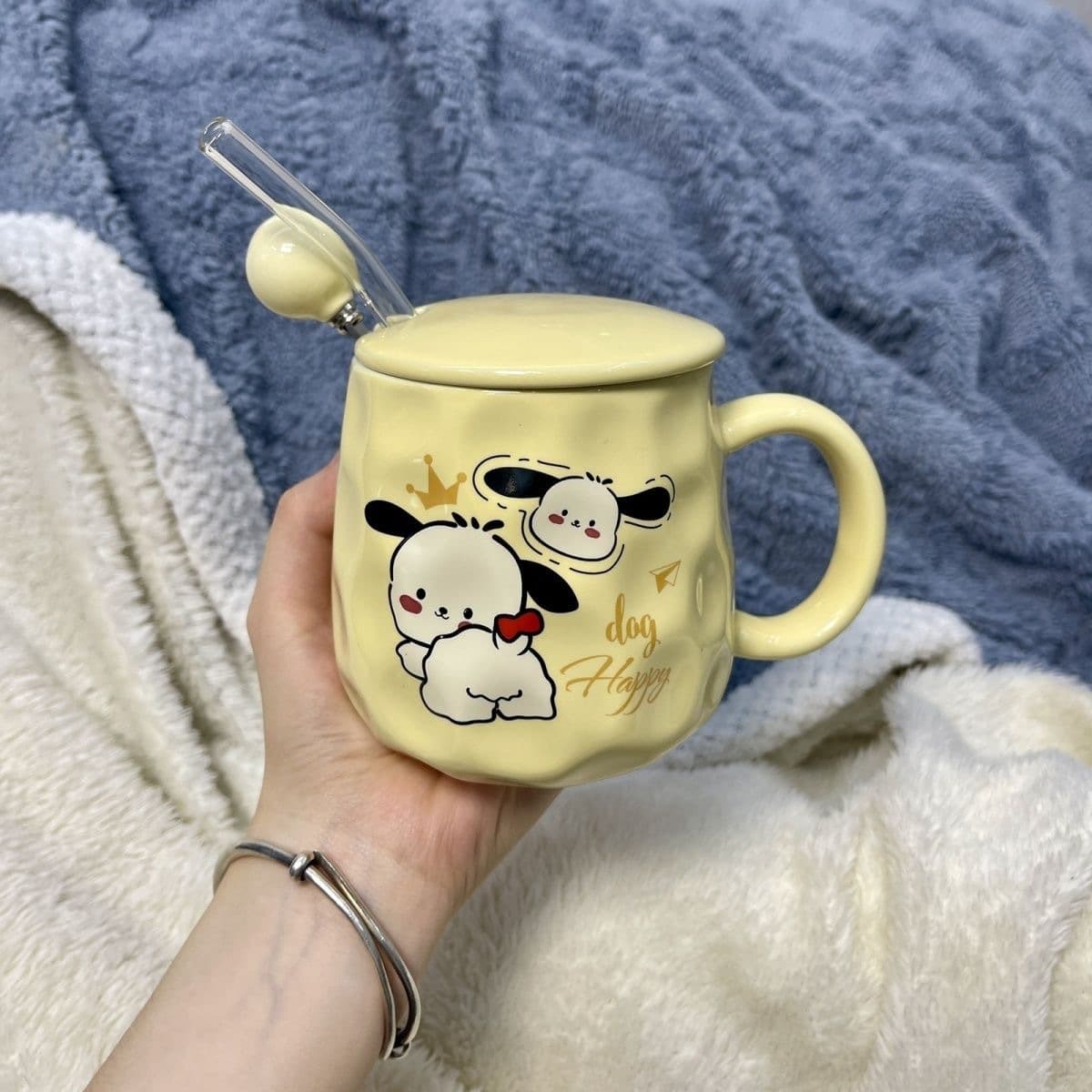 Кружка высокого цвета керамическая чашка с крышкой ложка набор стаканов для воды подарочная коробка милая чашка с подарками...