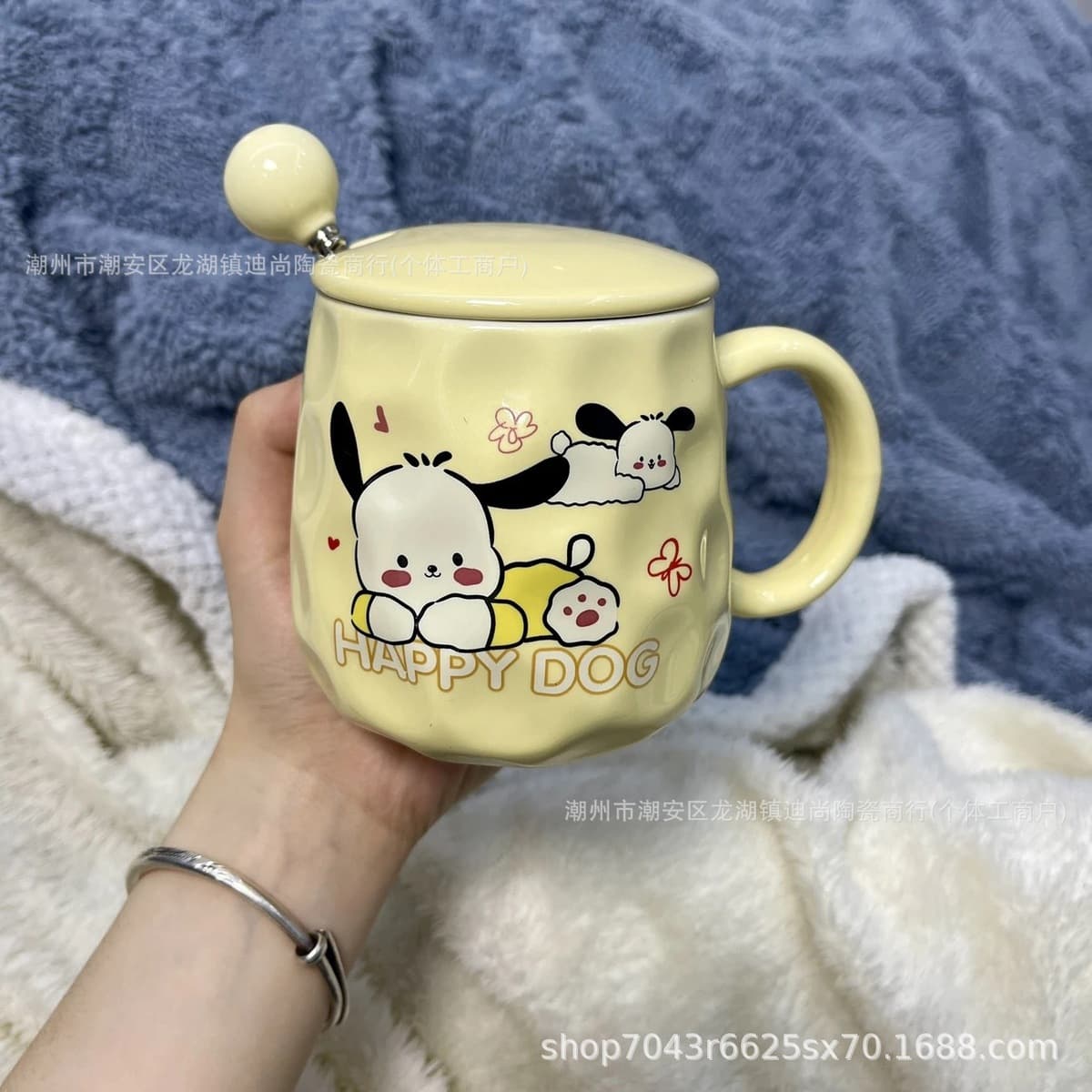 Кружка высокого цвета керамическая чашка с крышкой ложка набор стаканов для воды подарочная коробка милая чашка с подарками...