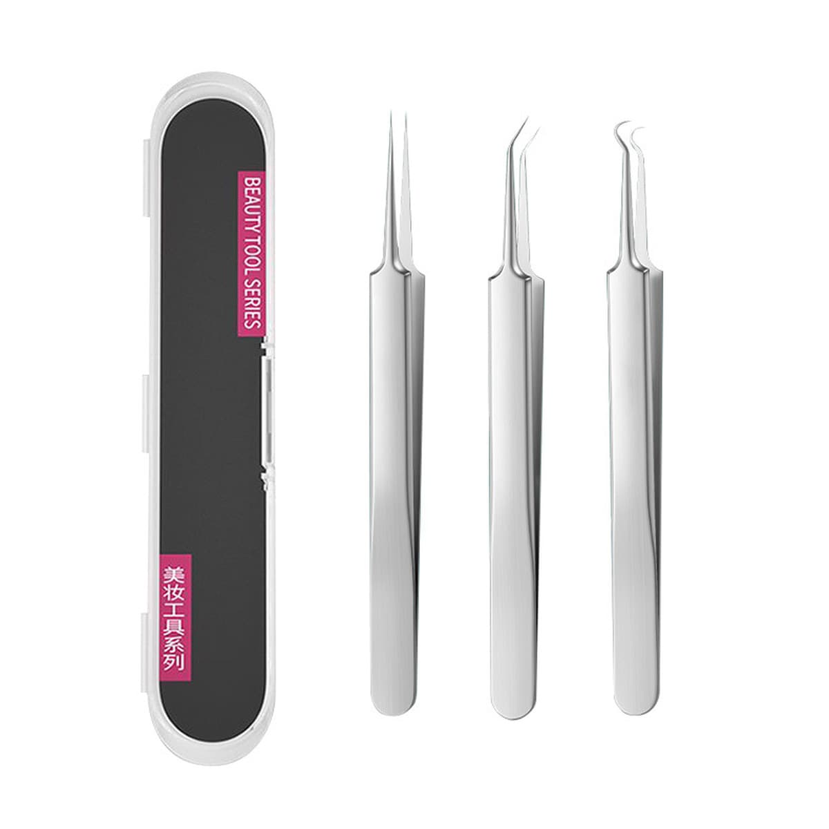 Качественный зажим для прыщей, набор для прыщей, игла для прыщей, зажим для клеток из нержавеющей стали, пинцет для удаления...