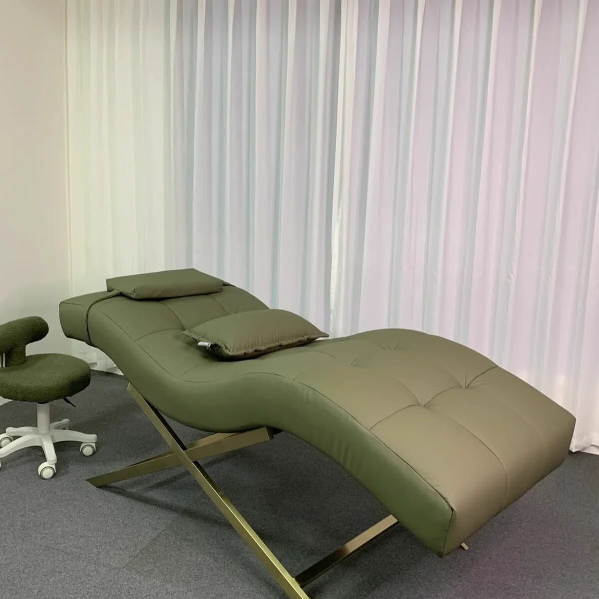 Ресничная кровать Косметическая кровать Маникюрная кровать для мытья ушей S-образная ресничная кровать Салон красоты spa...