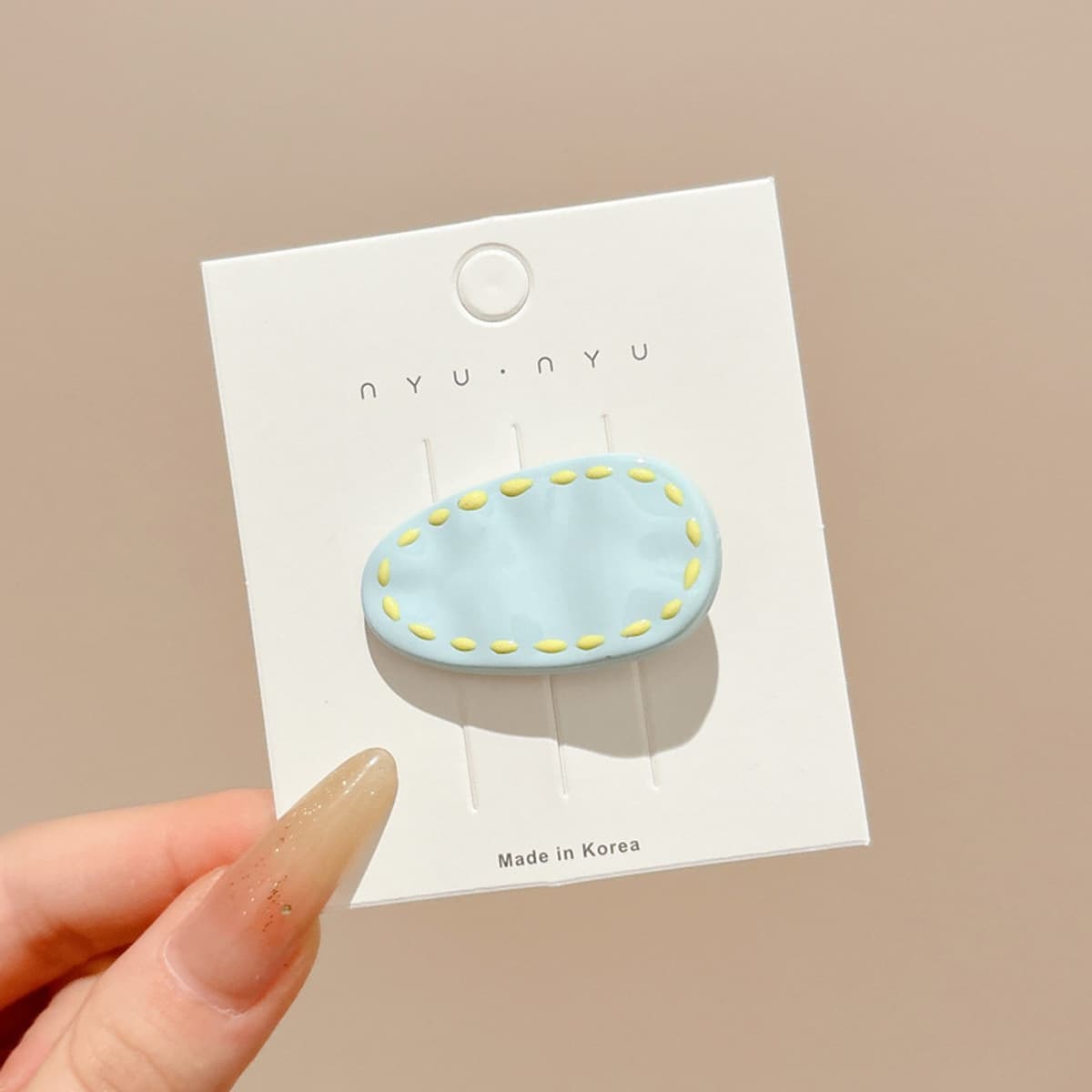 Милая кремовая заколка для волос с допамином, высококачественная заколка для челки, стильная заколка для студенческой челки,...