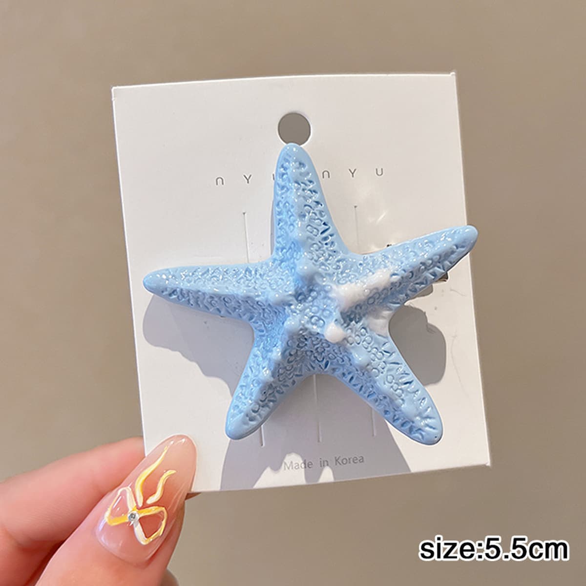 Милая кремовая заколка для волос с допамином, высококачественная заколка для челки, стильная заколка для студенческой челки,...