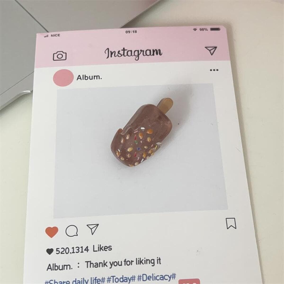 Заколка для мороженого ~ Симпатичные мини-творческие забавные мороженое