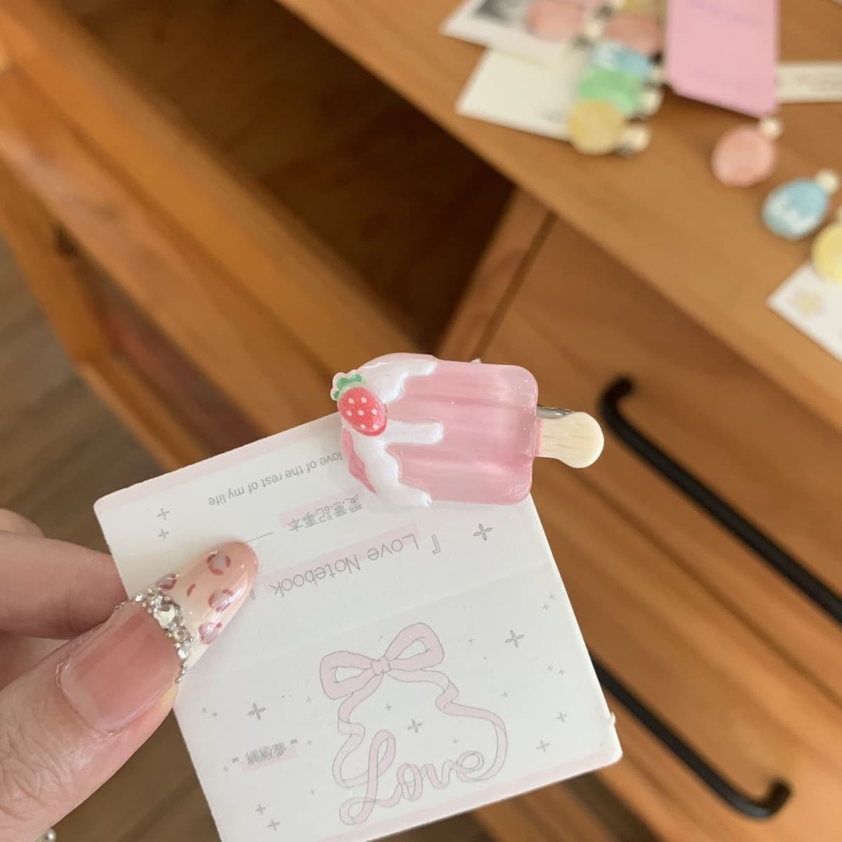 Заколка для мороженого ~ Симпатичные мини-творческие забавные мороженое