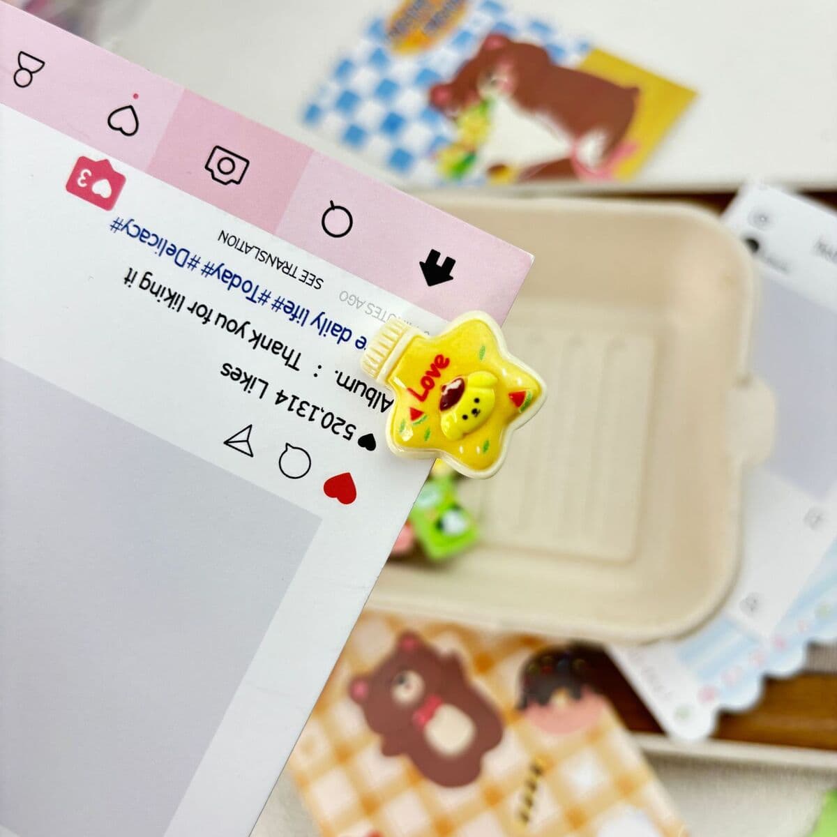 Заколка для мороженого ~ Симпатичные мини-творческие забавные мороженое