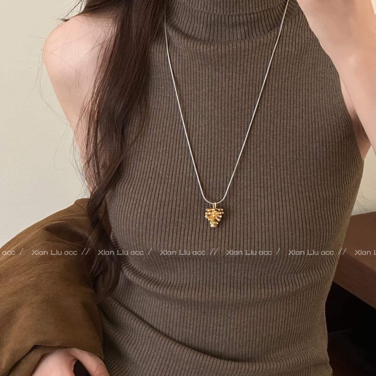 Ожерелье с подвеской в минималистском стиле для женщин на осень и зиму, универсальное, простое, модное, повседневное,...