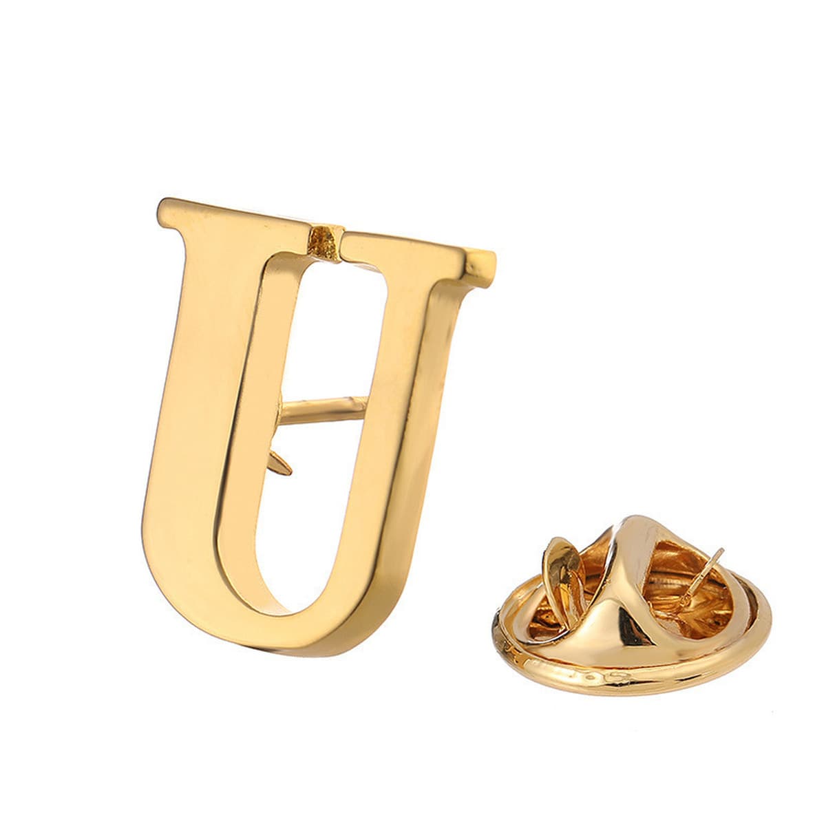 Трансграничные горячие продажи английские буквенные броши мужские и женские пиджаки рубашки с воротником простой корсажный...