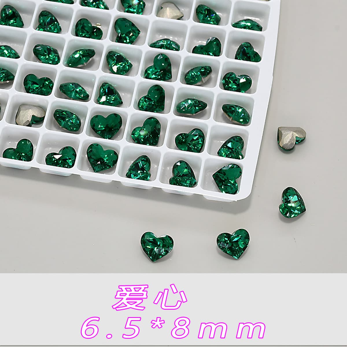 Замена смешанной партии K9, высококачественные изумрудные стразы для дизайна ногтей с заостренными спинками, оптовая продажа...