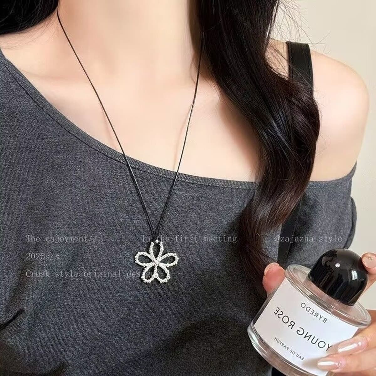 Дофамин циркон звезды кулон ожерелье женский сладкий прохладный ветер длинный свитер цепочка аксессуары дикие модные шейный...