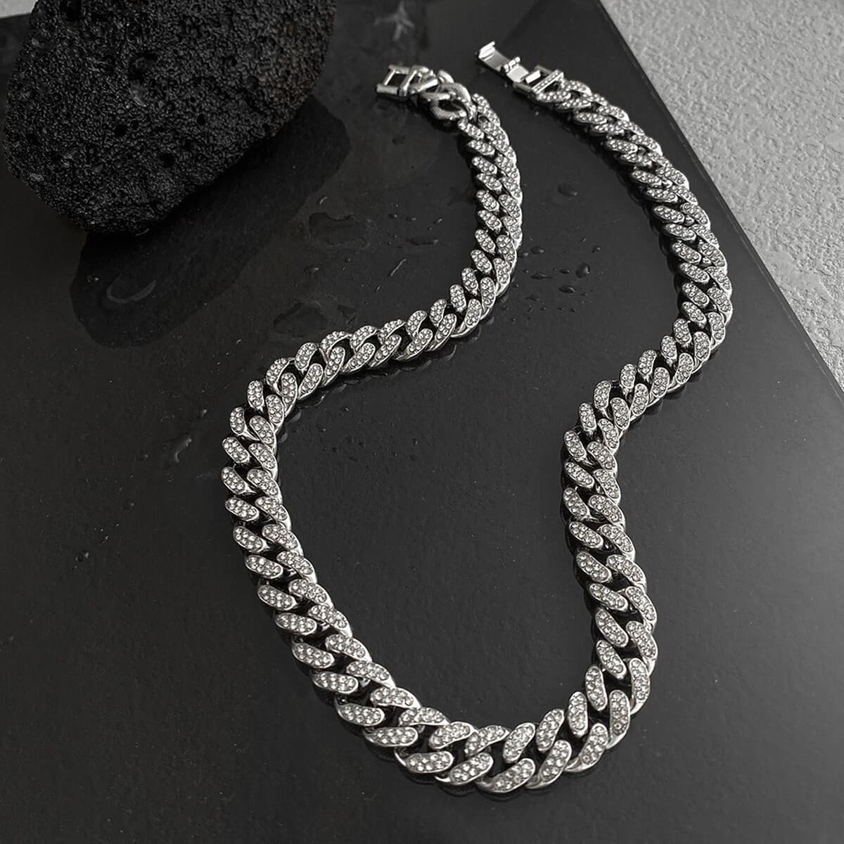 Ожерелье мужская титановая сталь не выцветает минималистские дикие украшения женская цепочка свитера новая модная личность...