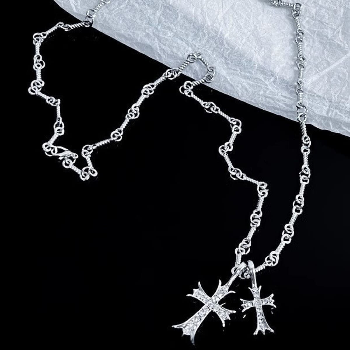 Ожерелье мужская титановая сталь не выцветает минималистские дикие украшения женская цепочка свитера новая модная личность...