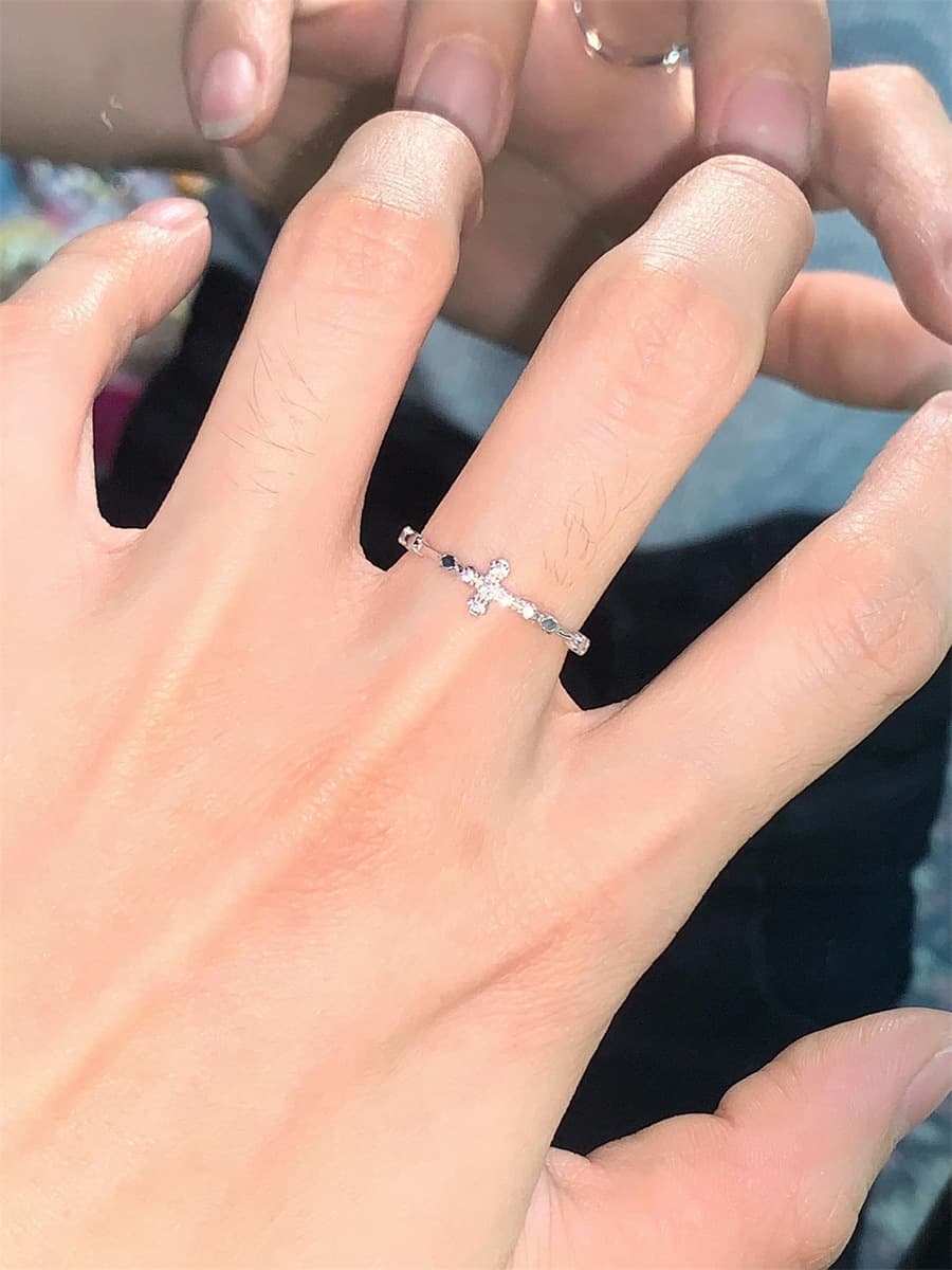 Восходящее солнце крест кольцо с бриллиантовым отверстием высокого уровня дизайн