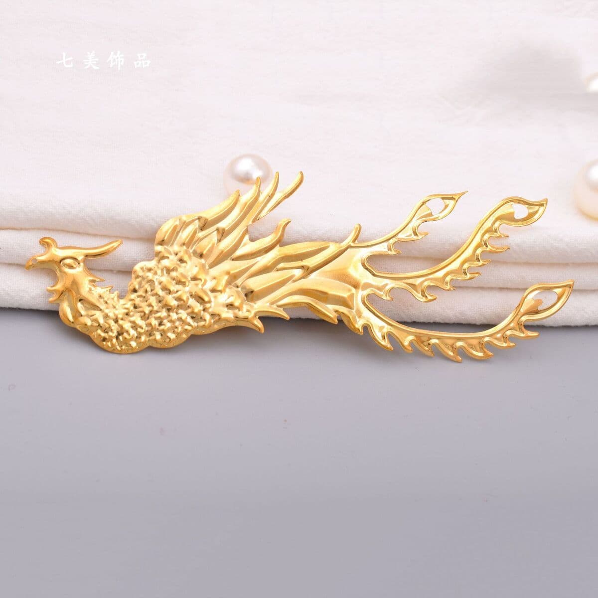 DIY антикварный материал Феникс левый и правый цветок аксессуары рот с отверстием праздничный круглый веер декоративные...