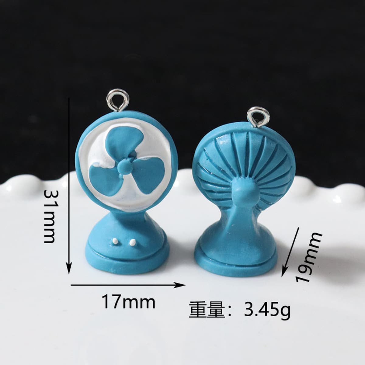 Смола стерео ретро ностальгический телевизор вентилятор стационарный креативная мебель брелок подвеска diy аксессуары