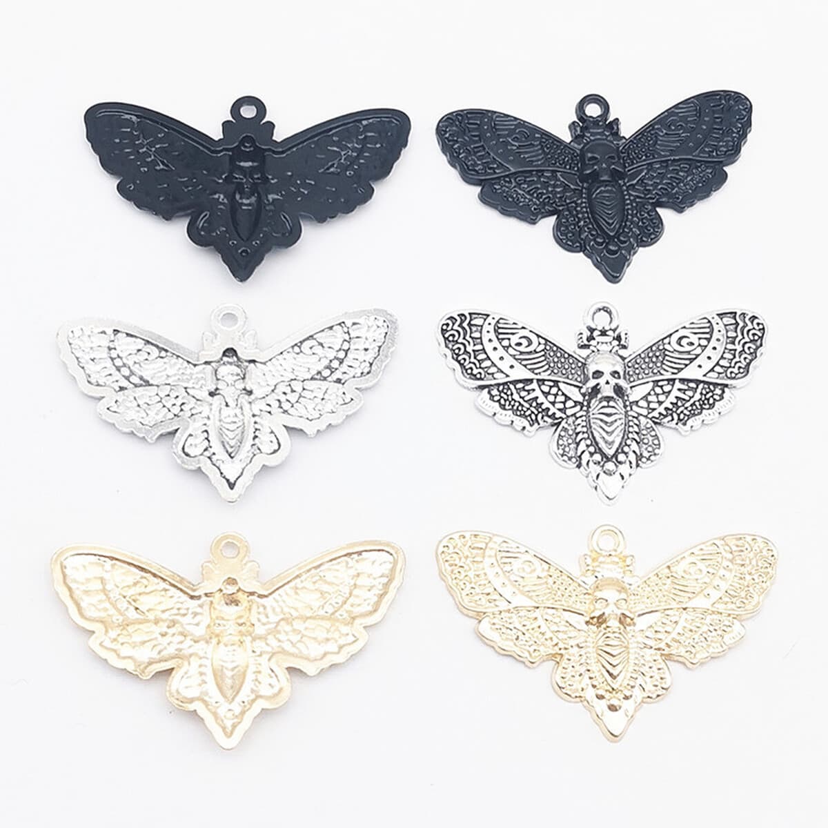 Европейские и американские горячие продажи винтажные готические аксессуары из цинкового сплава DIY подвеска в виде черепа...