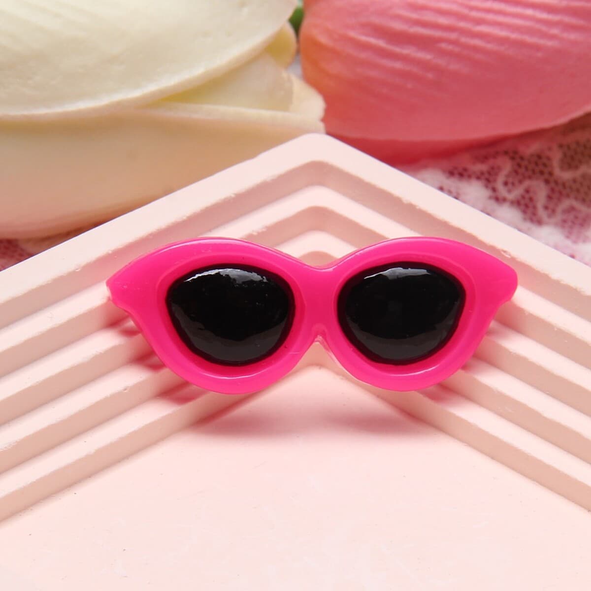 Новый стиль большой 4 см круглой рамки смолы маленькие солнцезащитные очки солнцезащитные очки DIY крем резиновые аксессуары...