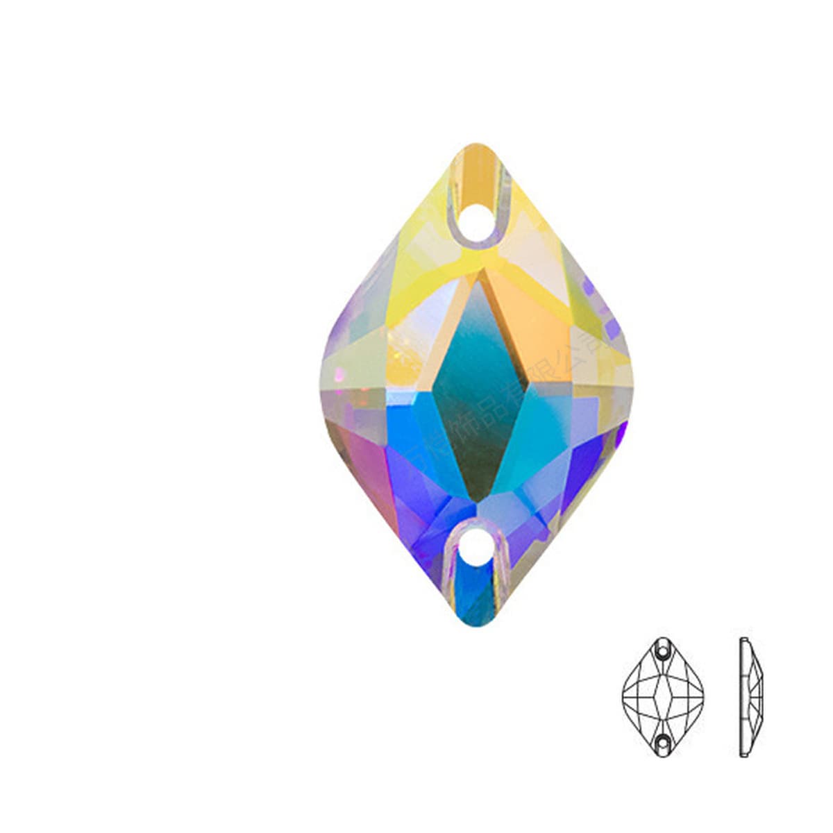 Крест-зеркало Amazon высокая имитация K9 лимон сшитое вручную Алмазное стекло DIY одежда креативная онлайн ювелирные...