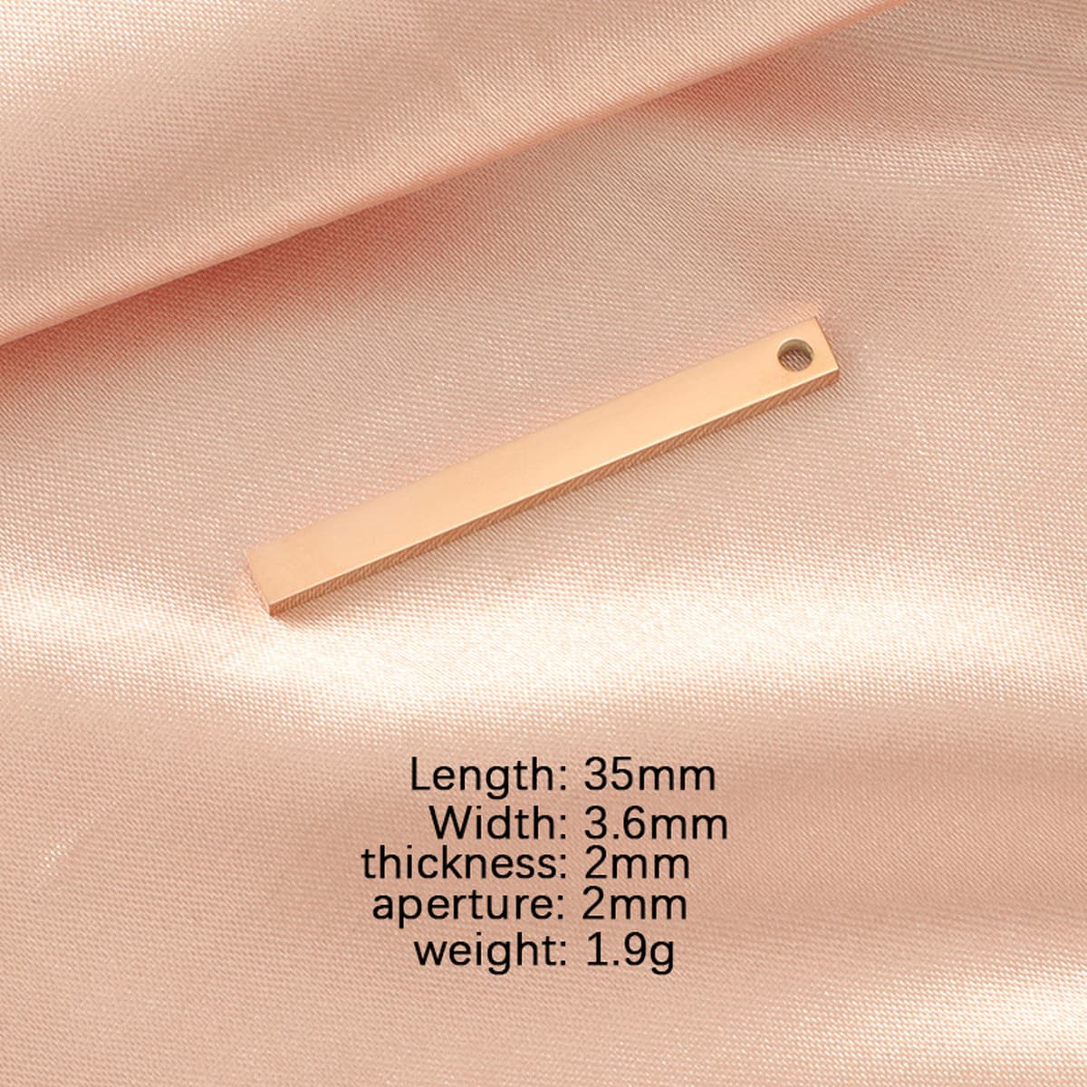 Объемная прямоугольная длинная подвесная бирка из нержавеющей стали с зеркальной полировкой, аксессуары для ювелирных...