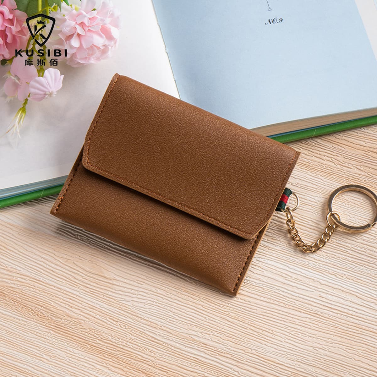 Ультратонкий держатель для визитных карточек с отделением для карт для женщин, компактный мини-кошелек для мелочи,...