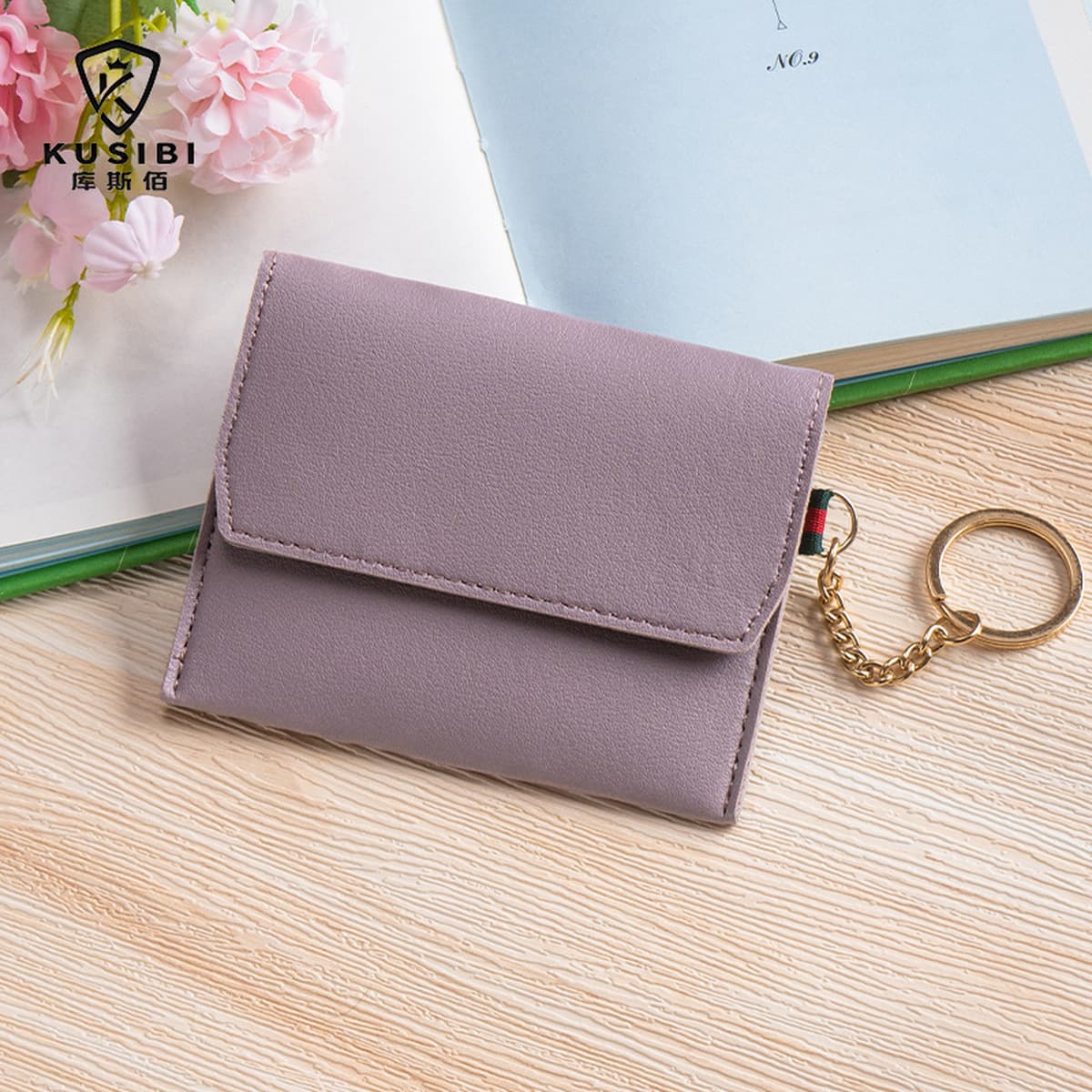 Ультратонкий держатель для визитных карточек с отделением для карт для женщин, компактный мини-кошелек для мелочи,...