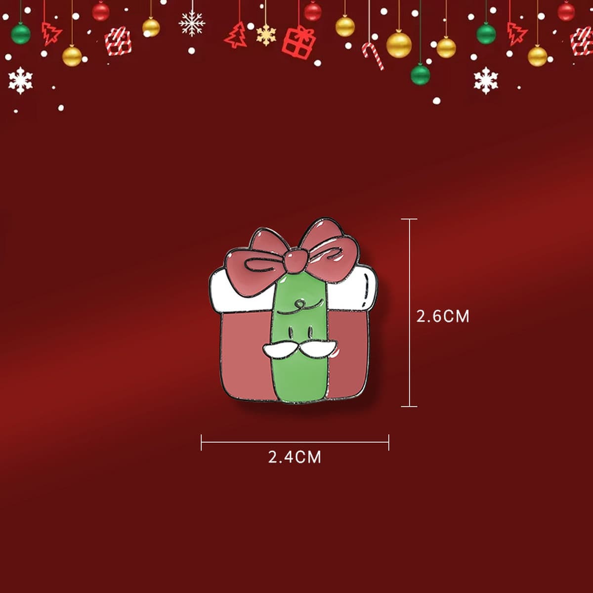 Брошь-значок Санта-Клаус, металлическая, в стиле мультфильма, с индивидуальным дизайном, рождественская брошь для одежды и...
