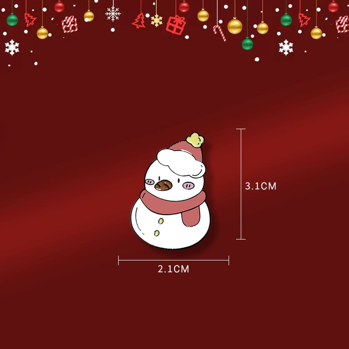 Брошь-значок Санта-Клаус, металлическая, в стиле мультфильма, с индивидуальным дизайном, рождественская брошь для одежды и...